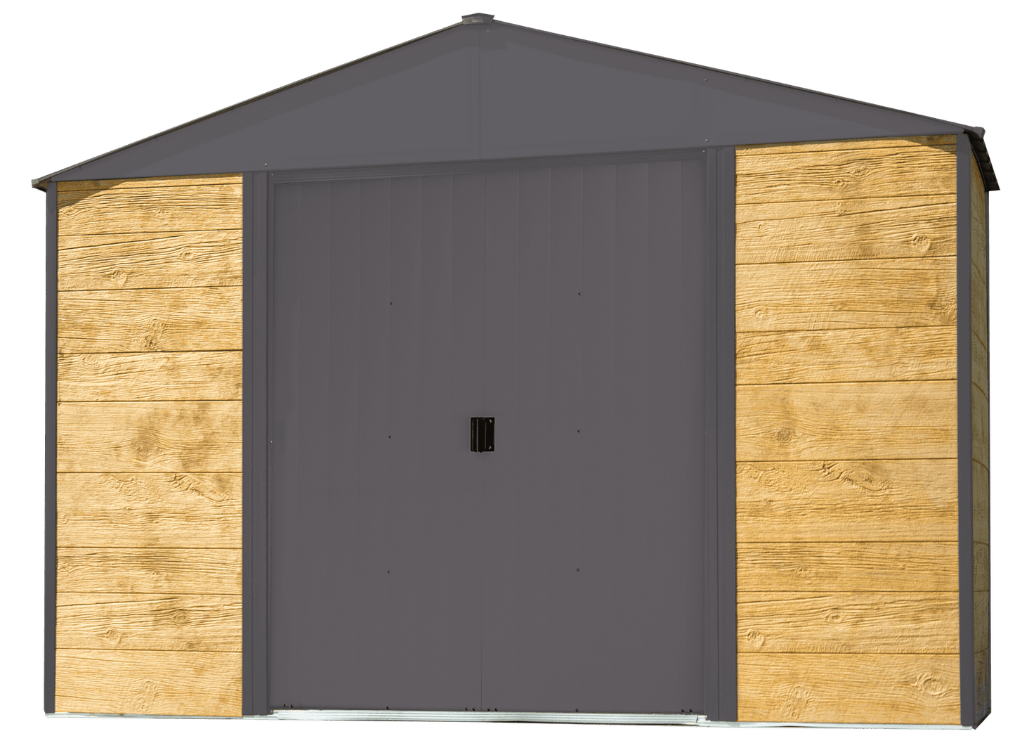 Ironwood Steel Hybrid Shed Kit 10 X 2 Ft. Galvanized Anthracite