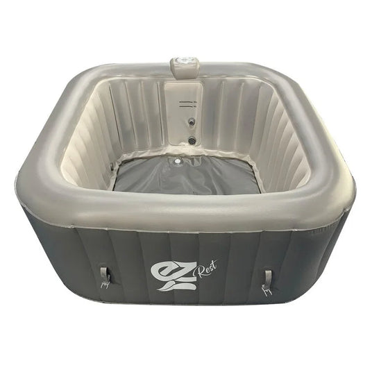 4-Seat Inflatable Pool Spa – Portable Hot Tub Spa with Light and Remote Control