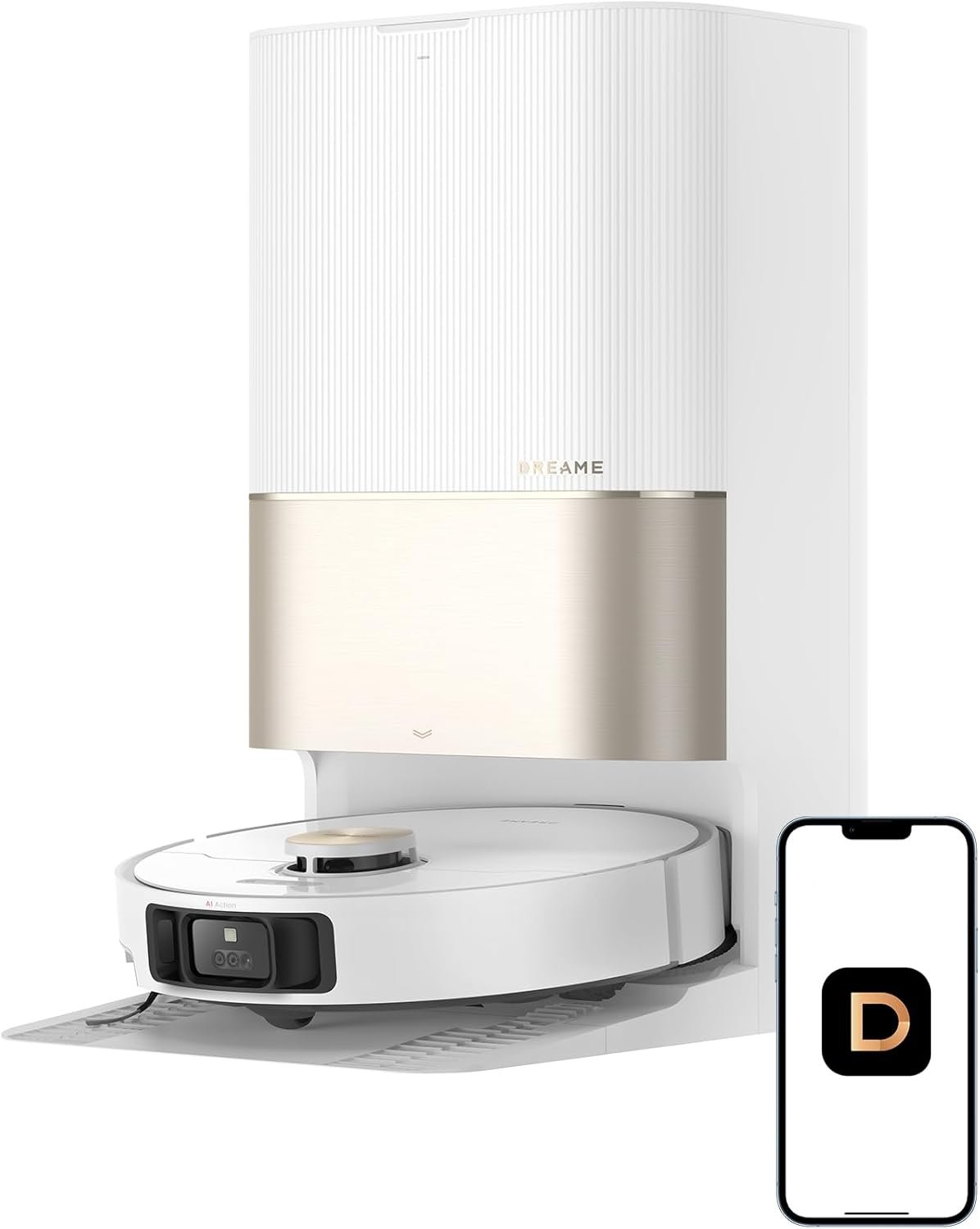 Dreame X40 Ultra Robot Vacuum with 12,000Pa Suction, Liftable Mop, Self-Cleaning & Auto-Empty