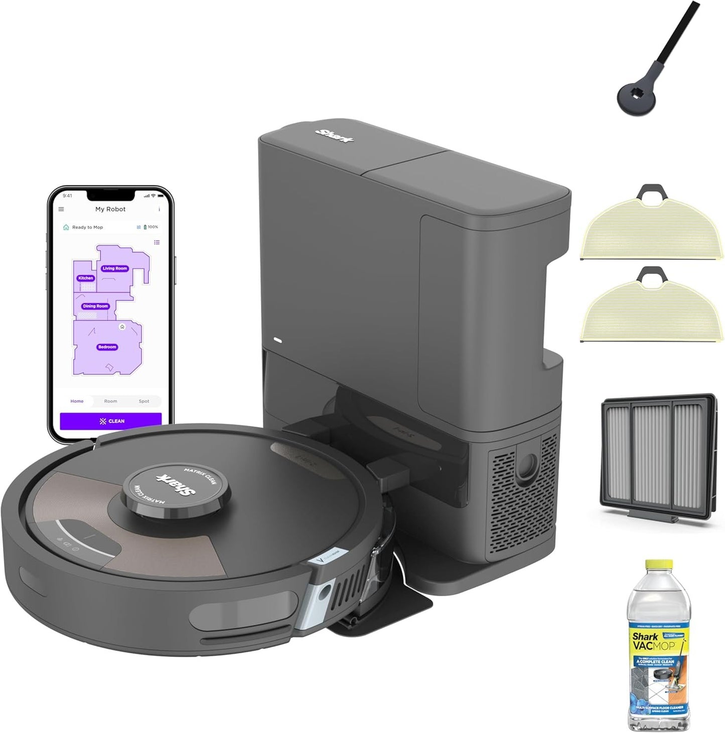 Shark AI Ultra Robot Vacuum with Voice Control & XL Self-Empty Base
