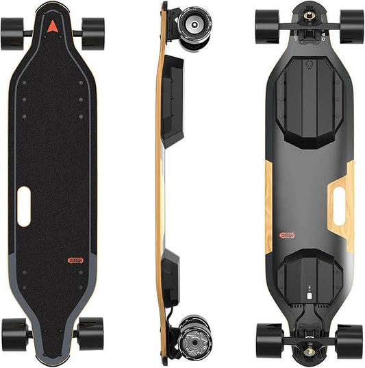 MEEPO Campus V5 Series/Envy Electric Skateboard with Remote, Top Speed Up to 29 Mph, 4 Speed Smooth Braking, Easy Carry Handle Design, Suitable for Adults &amp; Teens