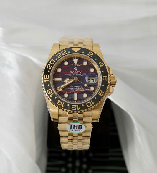 Rolex 126718GRNR Watch Tiger Eye Stone Dial 40mm