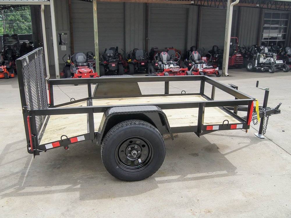5x8 Powder Coated Dovetail Utility Trailer Single 3,500lb Axle