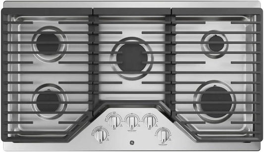 GE 36-Inch Built-in Gas Cooktops JGP5036SLSS