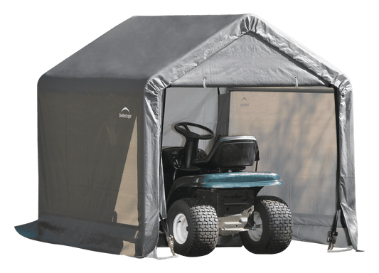 Shed-in-a-Box 6 x 6 x 6 ft. or 1,8 x 1,8 x 1,8 m Peak Style Shelter, Gray