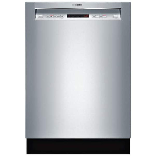 Bosch 300 Series 24 in. Stainless Steel Front Control Tall Tub Dishwasher with Stainless Steel Tub and 3rd Rack, 44dBA